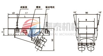 電機(jī)振動給料機(jī)外形尺寸圖