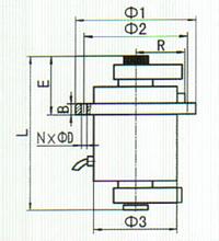 YZUL立式振動電機安裝圖