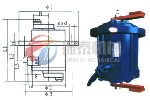 YZUL系列立式振動(dòng)電機(jī)外形示意圖